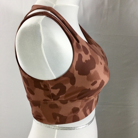 DSG Tonal Leopard Mink Shadow Print Sports Bra - Picture 4 of 7